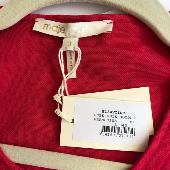 Fuchsia dress size 3 from Maje - Picture 4 of 4